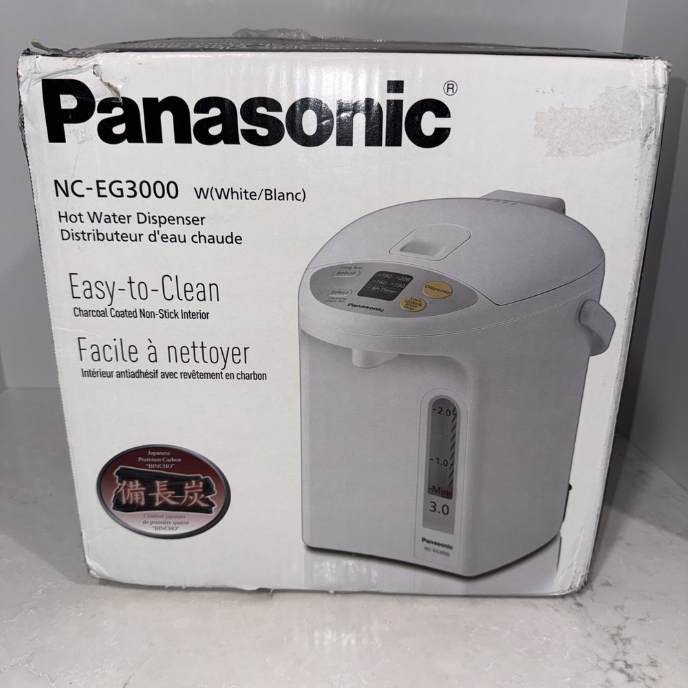 Panasonic NC-EG3000, Electric Thermo Pot 3.2 quart, White